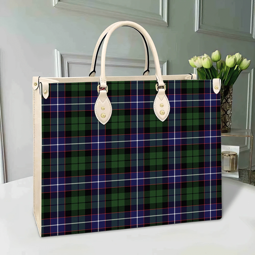 Galbraith Modern Tartan Leather Bag