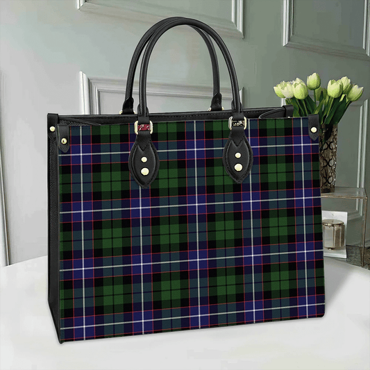 Galbraith Modern Tartan Leather Bag