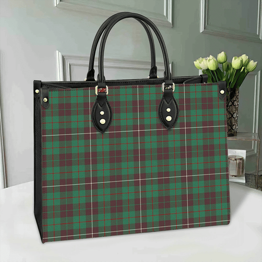 MacKinnon Hunting Ancient Tartan Leather Bag