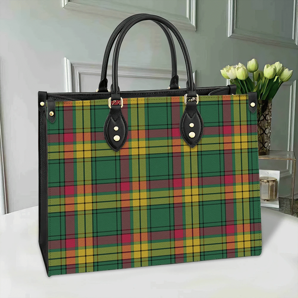 MacMillan Old Ancient Tartan Leather Bag