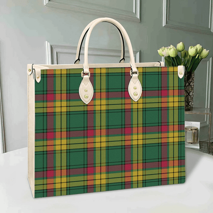 MacMillan Old Ancient Tartan Leather Bag