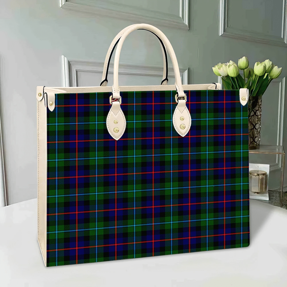 Campbell of Cawdor Modern Tartan Leather Bag