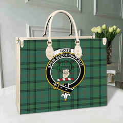 Ross Hunting Ancient Tartan Crest Leather Bag