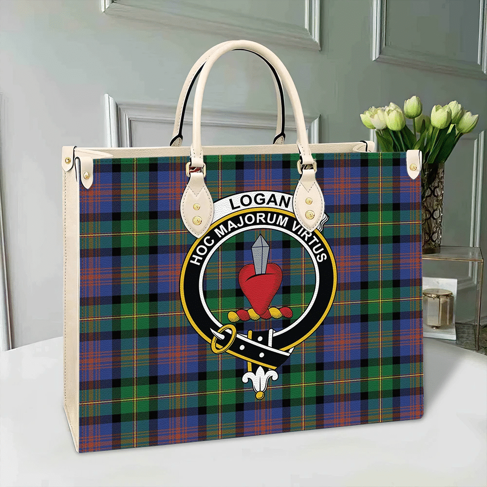 Logan Ancient Tartan Crest Leather Bag