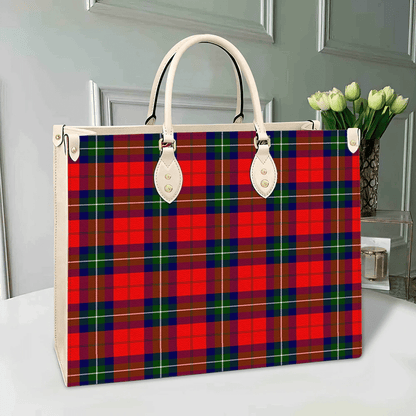 Ruthven Modern Tartan Leather Bag