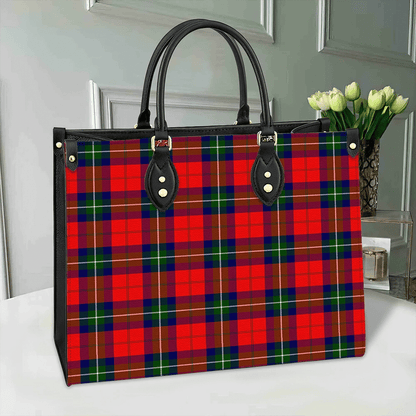 Ruthven Modern Tartan Leather Bag