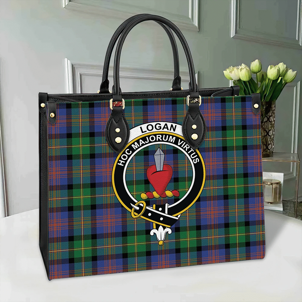 Logan Ancient Tartan Crest Leather Bag