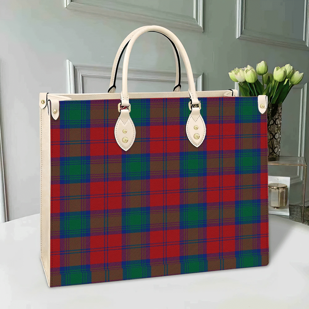 Lindsay Modern Tartan Leather Bag