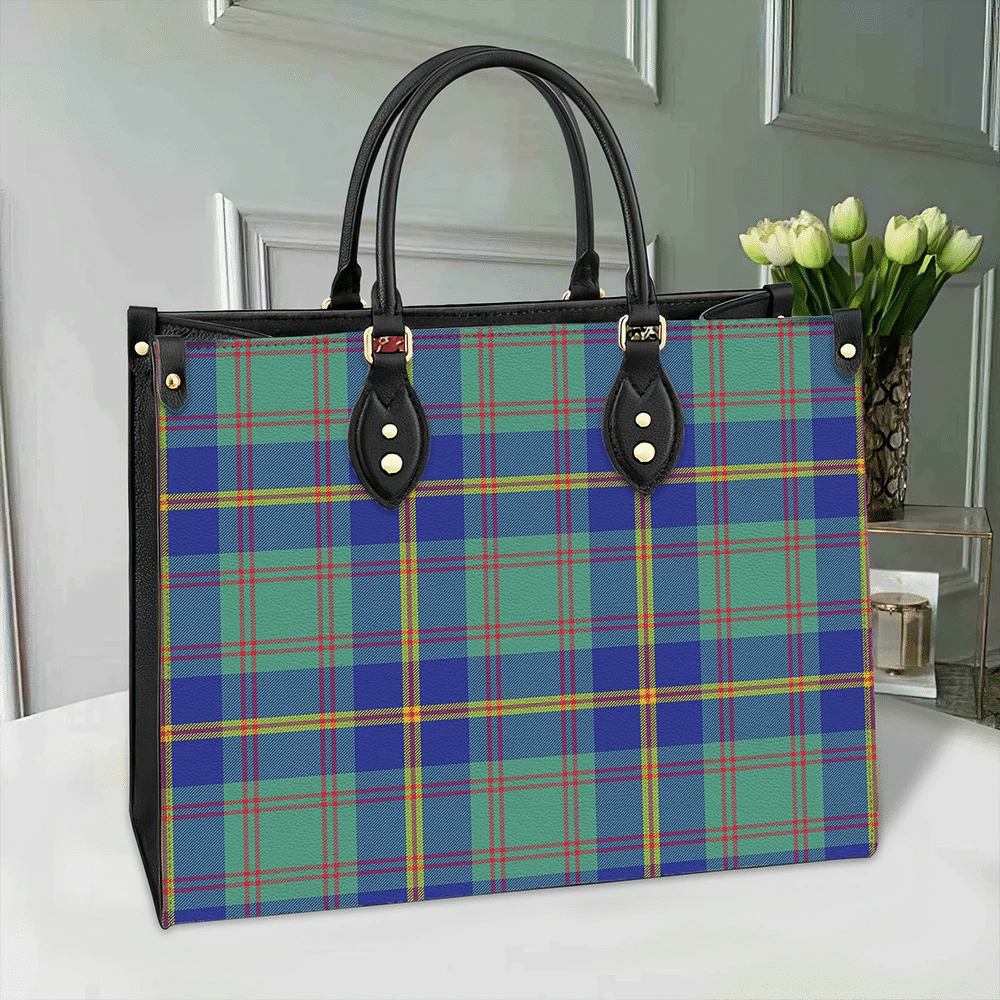 US Marine Tartan Leather Bag