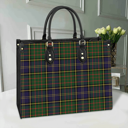 MacMillan Hunting Modern Tartan Leather Bag