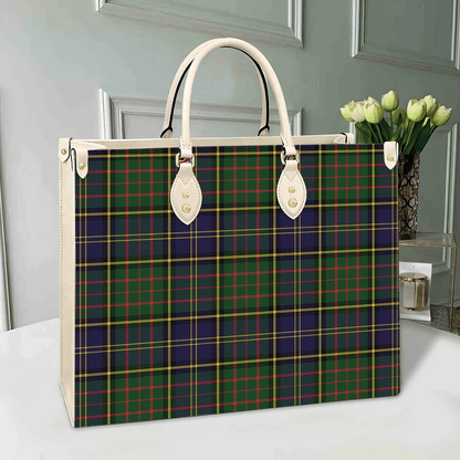 MacMillan Hunting Modern Tartan Leather Bag