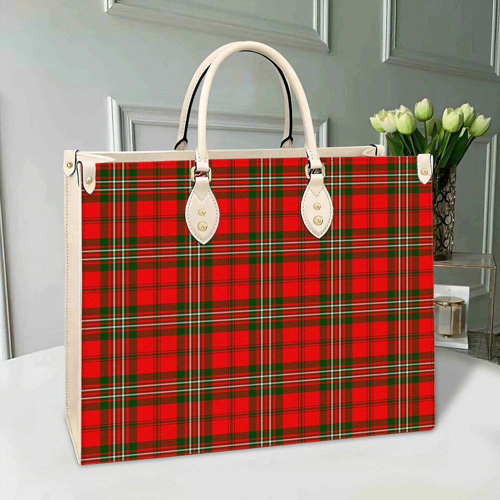 Scott Modern Tartan Leather Bag