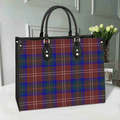 Chisholm Hunting Modern Tartan Leather Bag