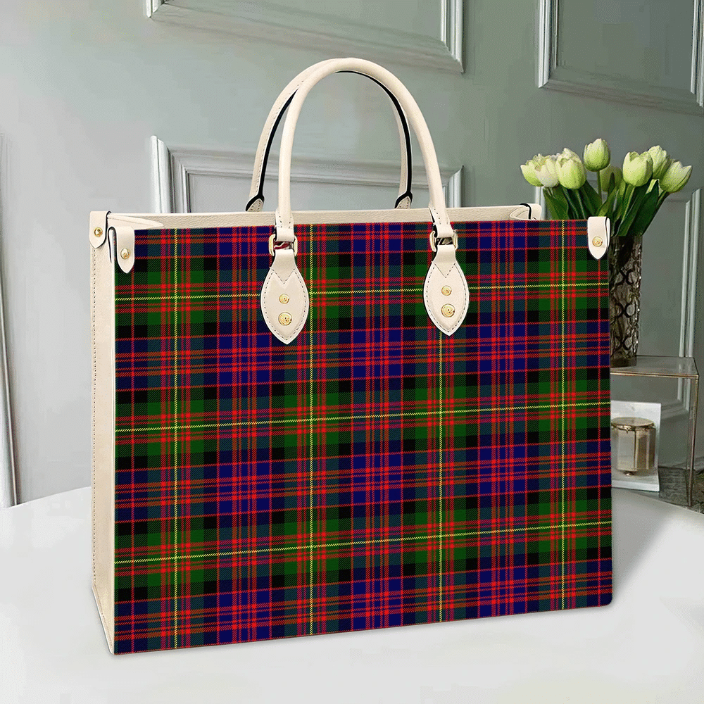 Carnegie Modern Tartan Leather Bag