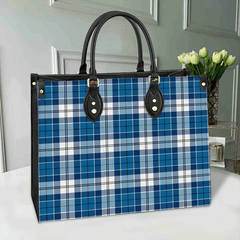 Strathclyde District Tartan Leather Bag
