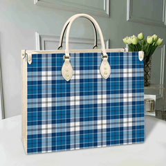 Strathclyde District Tartan Leather Bag
