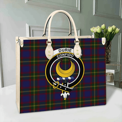 Durie Tartan Crest Leather Bag