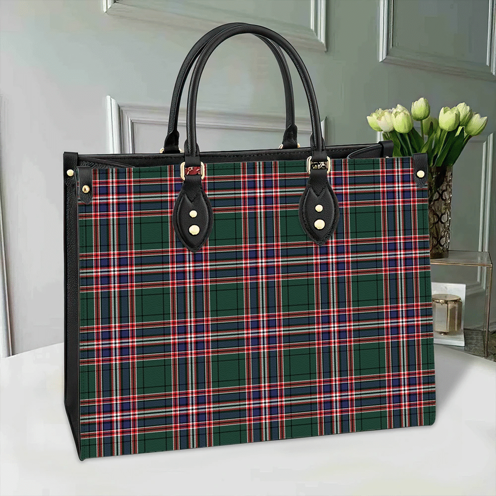 MacFarlane Hunting Modern Tartan Leather Bag