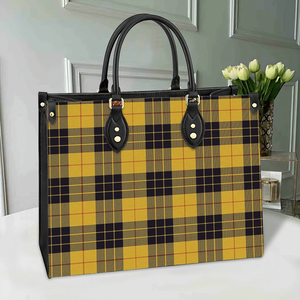 MacLeod of Lewis Ancient Tartan Leather Bag