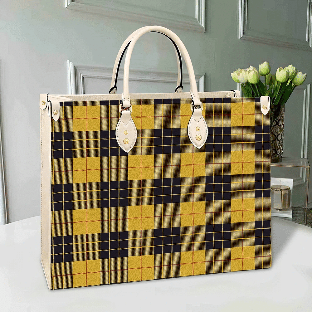 MacLeod of Lewis Ancient Tartan Leather Bag