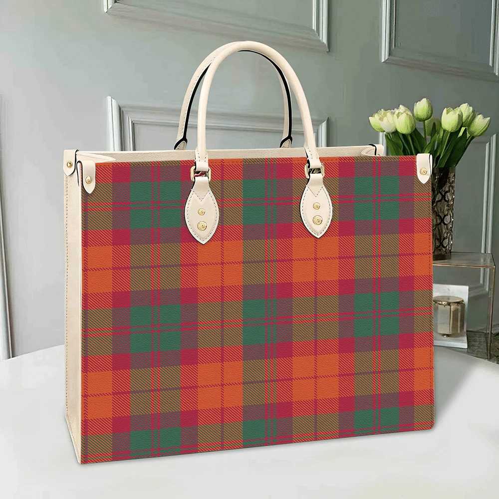 MacNab Ancient Tartan Leather Bag