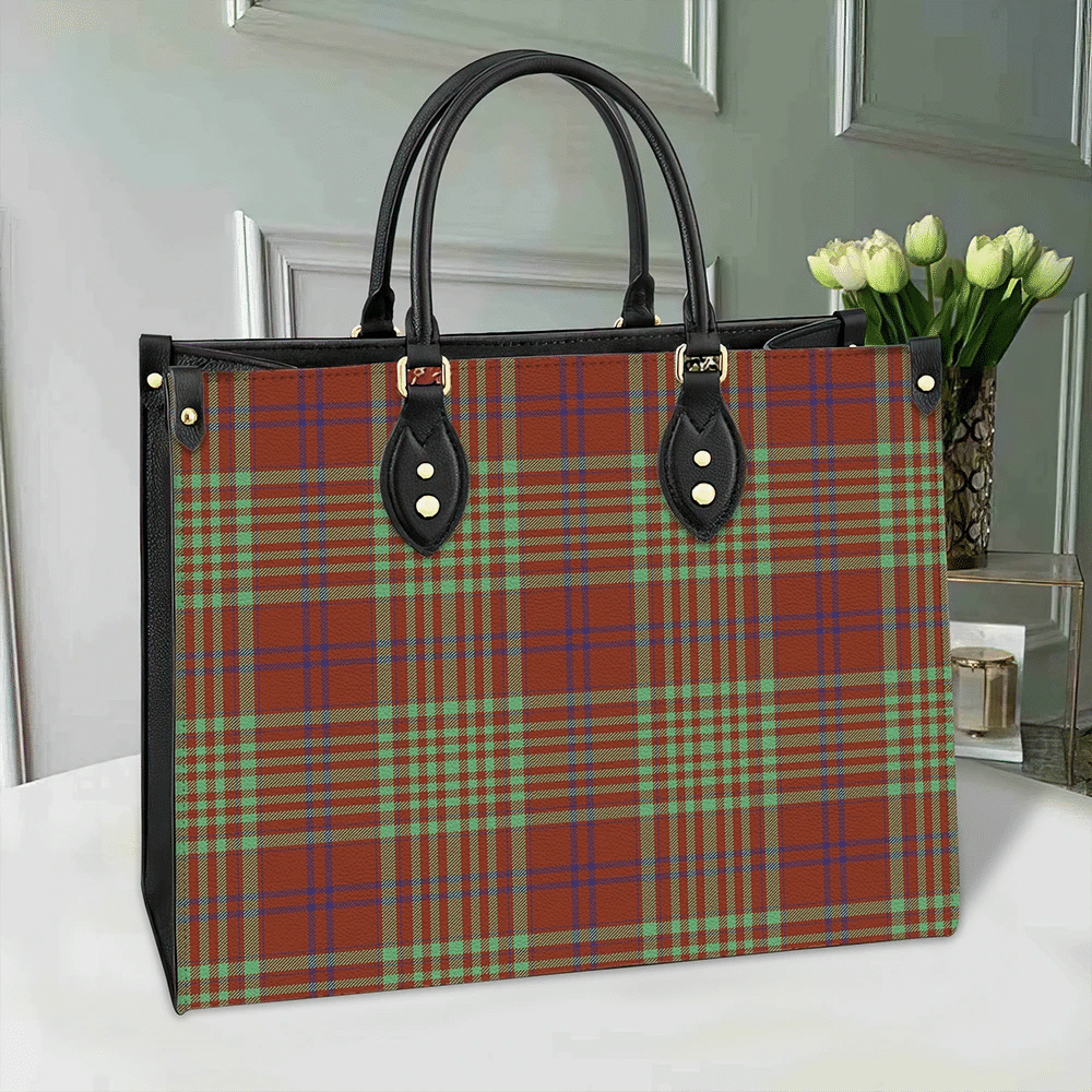 MacGillivray Hunting Ancient Tartan Leather Bag