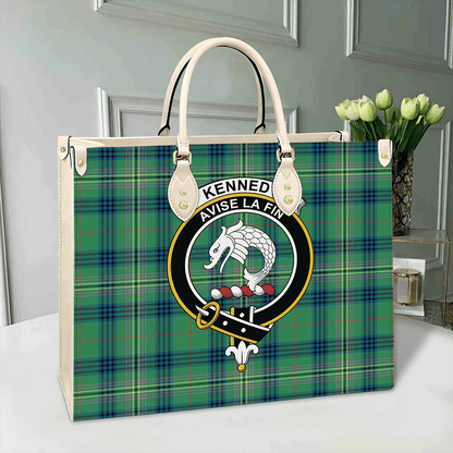 Kennedy Ancient Tartan Crest Leather Bag