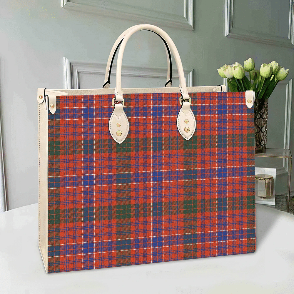 MacRae Ancient Tartan Leather Bag