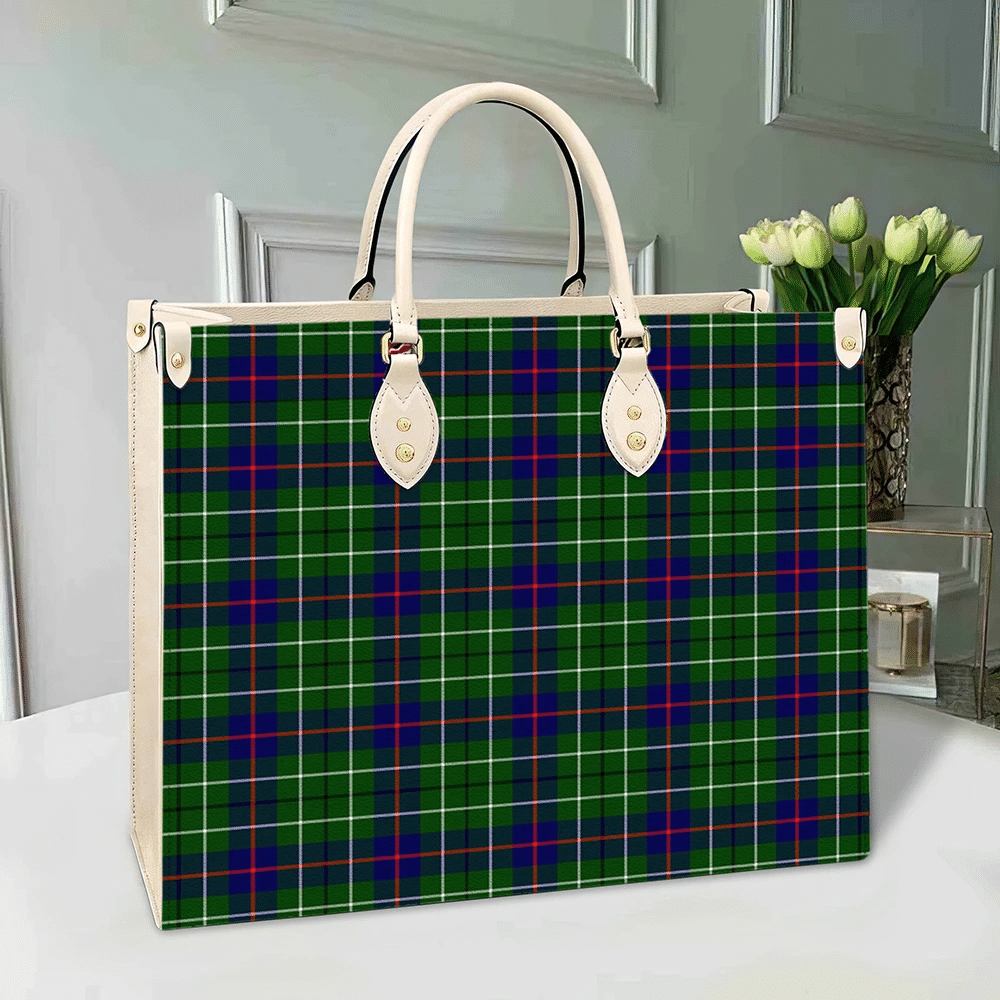 Duncan Modern Tartan Leather Bag