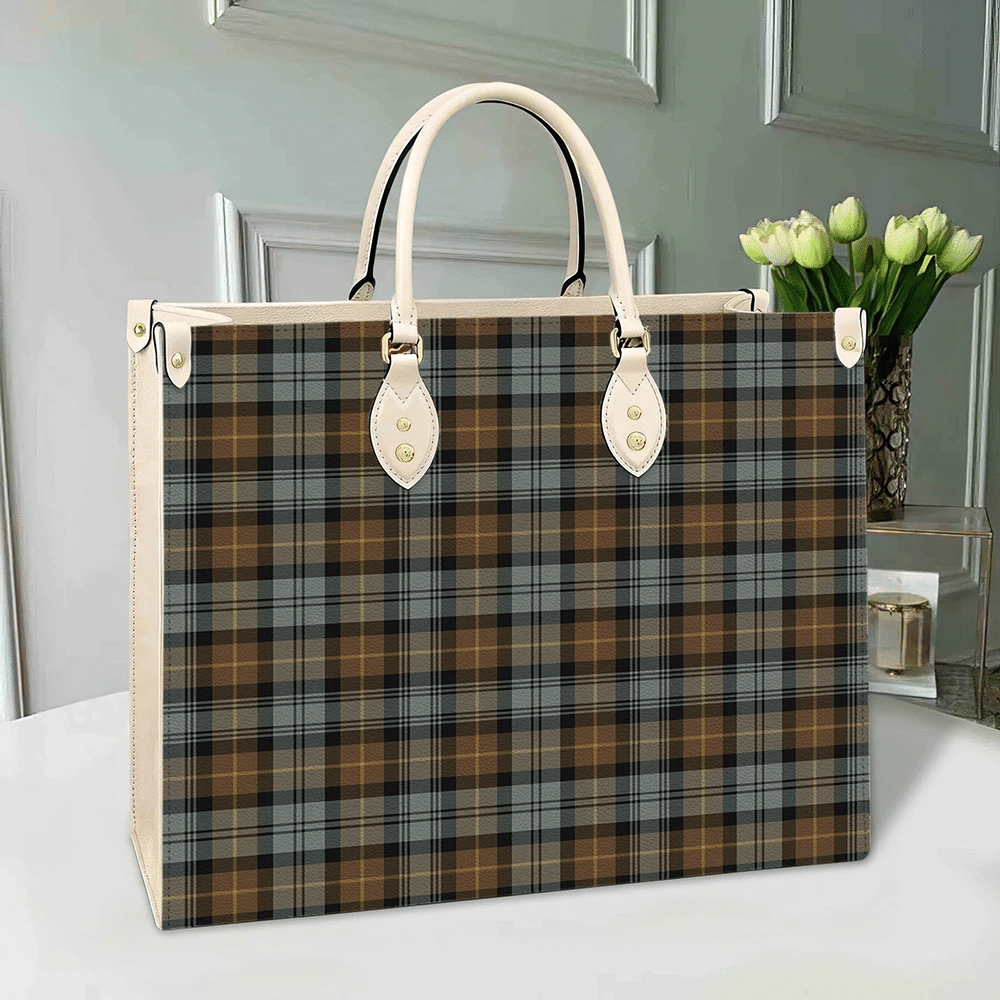 Gordon Weathered Tartan Leather Bag