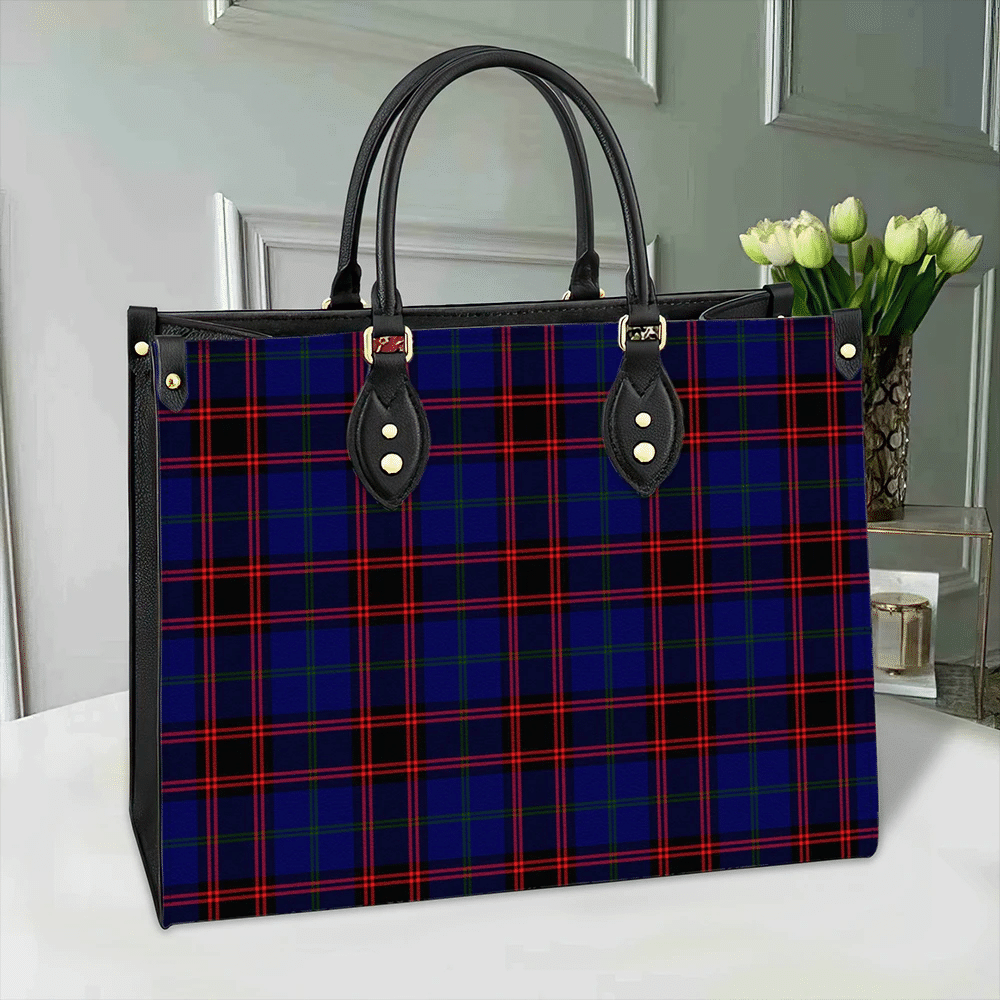 Home Modern Tartan Leather Bag