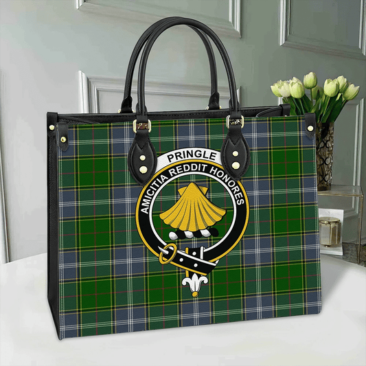 Pringle Tartan Crest Leather Bag