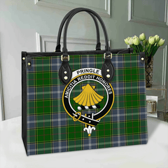Pringle Tartan Crest Leather Bag