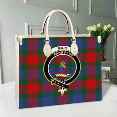 Mar Tartan Crest Leather Bag