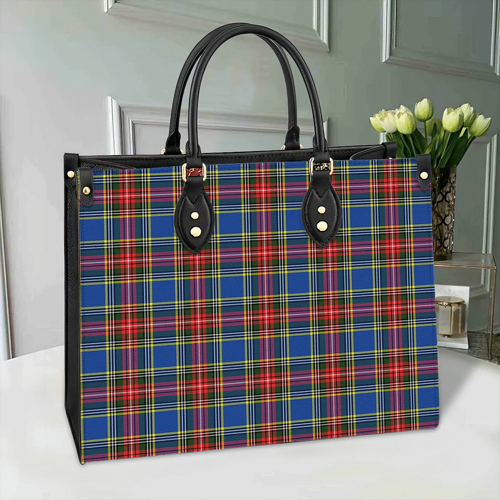 MacBeth Modern Tartan Leather Bag