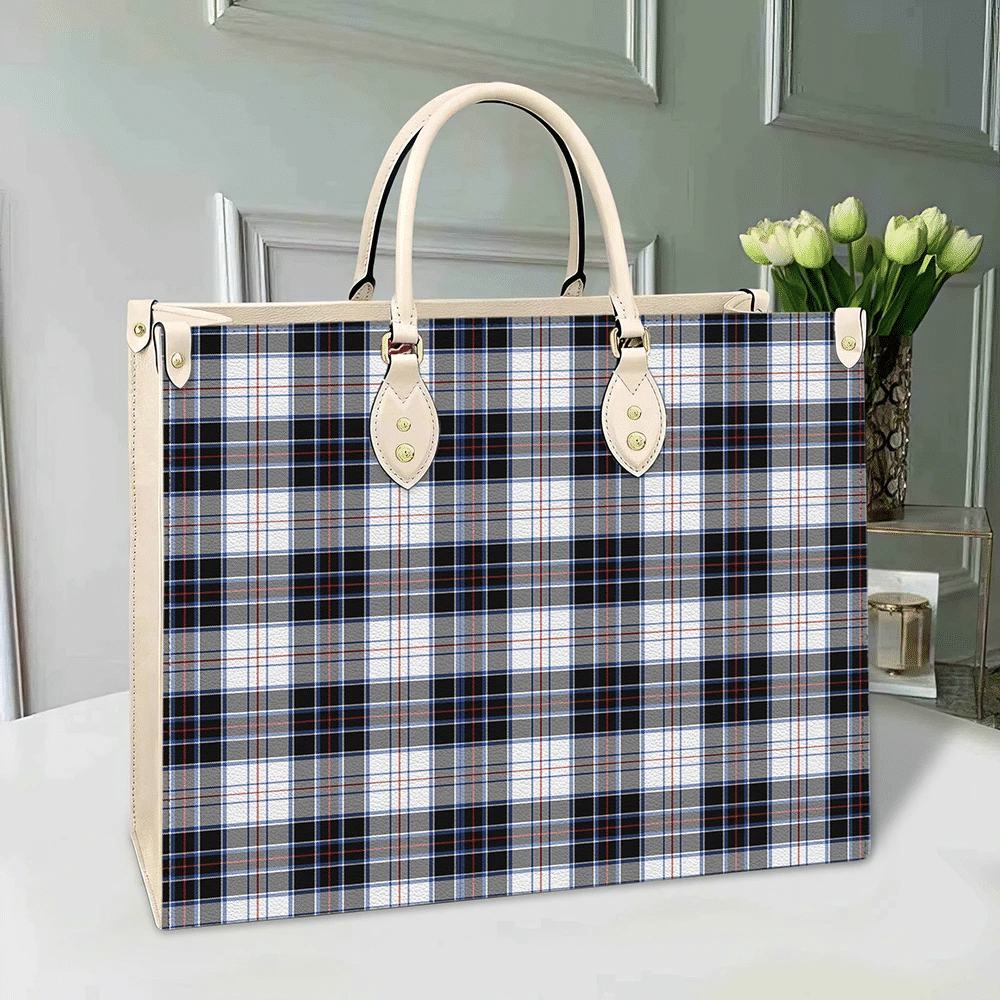 MacRae Dress Modern Tartan Leather Bag