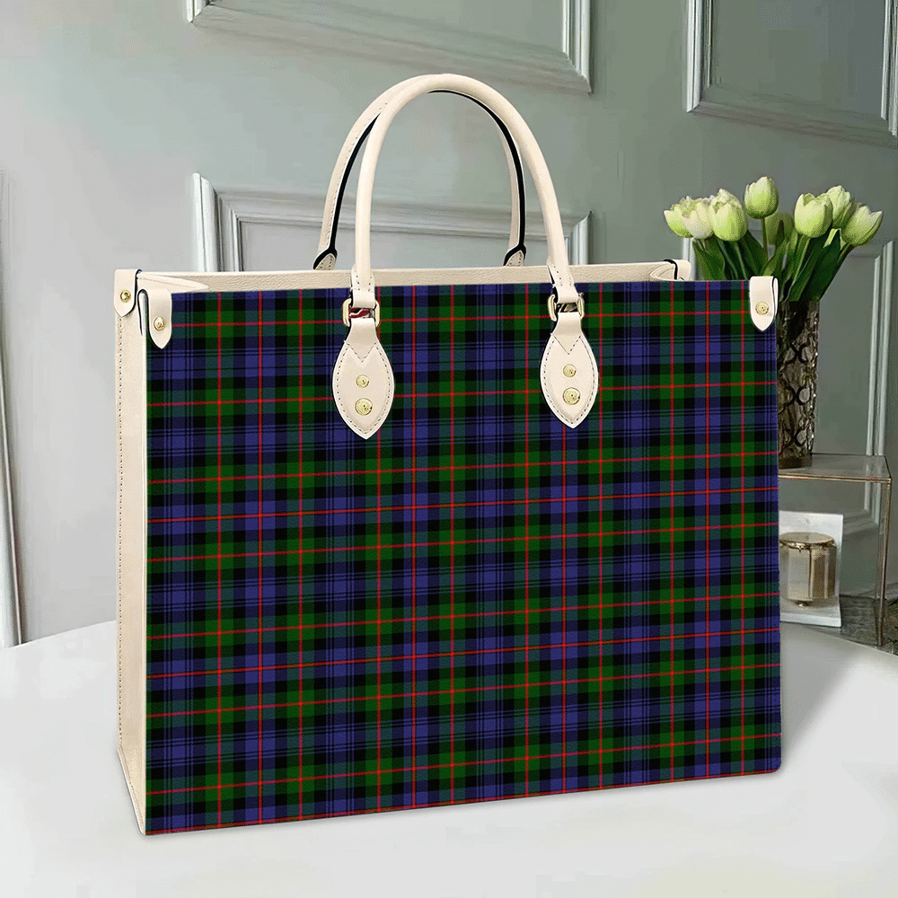 Murray of Atholl Modern Tartan Leather Bag