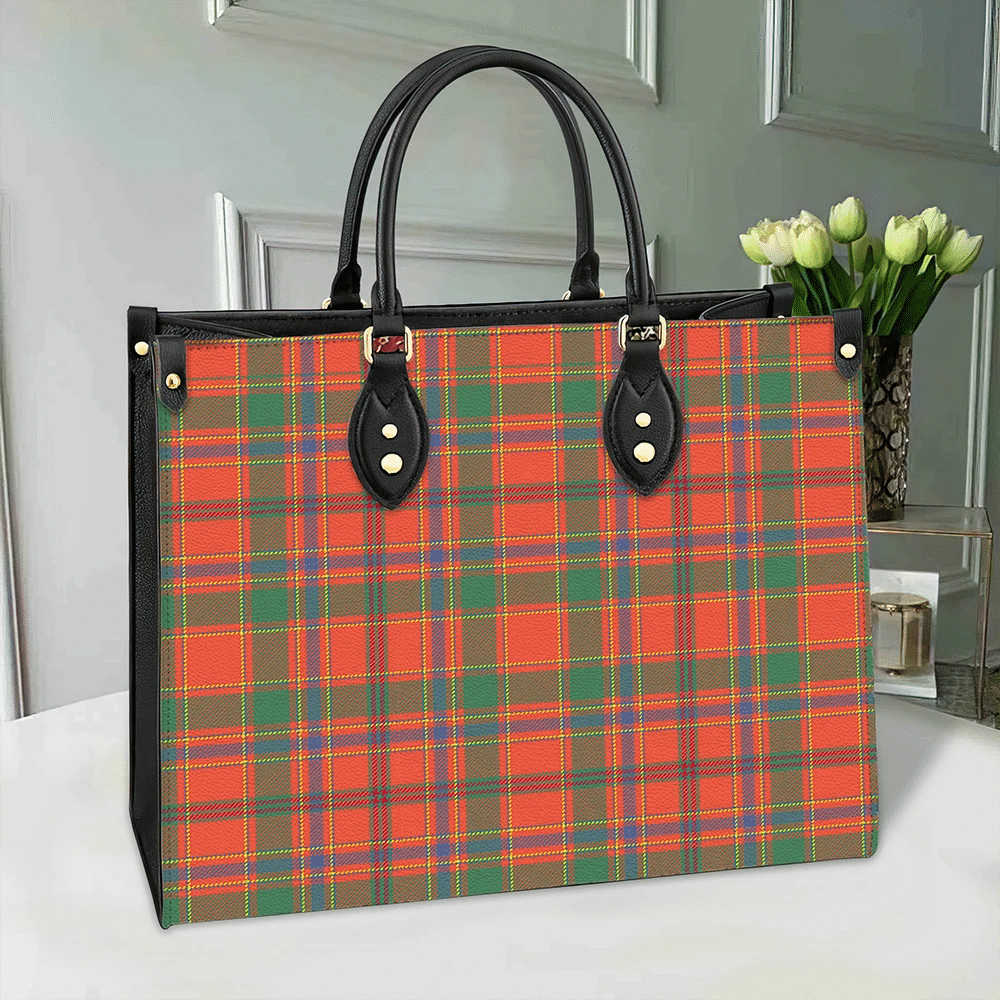 Munro Ancient Tartan Leather Bag