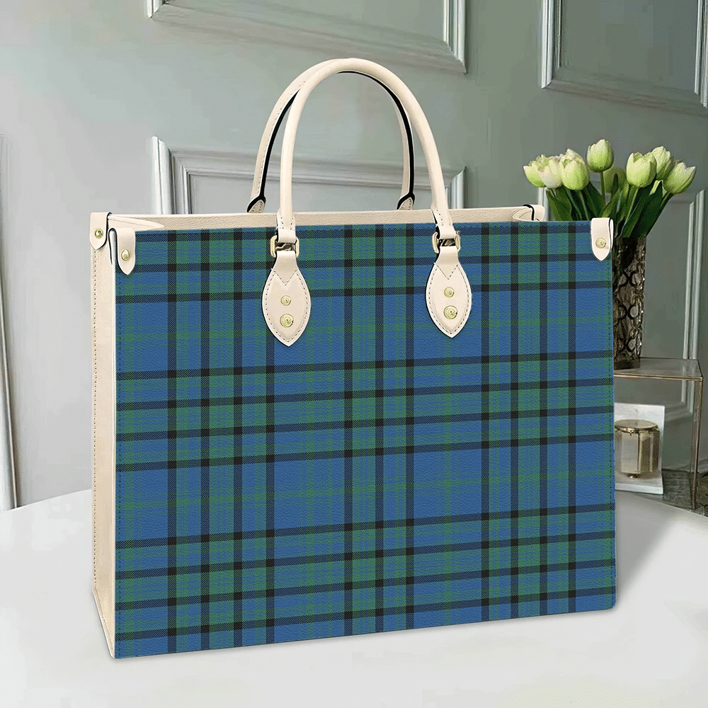 Matheson Hunting Ancient Tartan Leather Bag