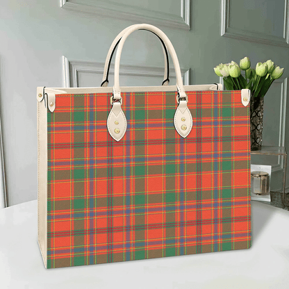 Munro Ancient Tartan Leather Bag