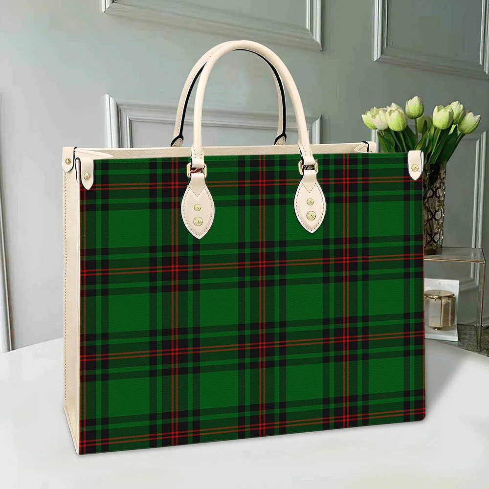 Fife District Tartan Leather Bag