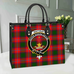 Rattray Modern Tartan Crest Leather Bag