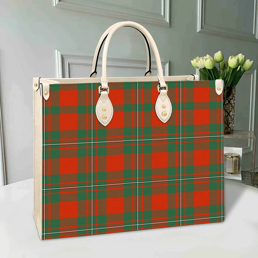 MacGregor Ancient Tartan Leather Bag