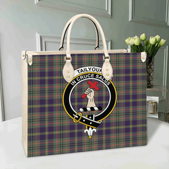 Tailyour Tartan Crest Leather Bag