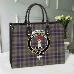 Tailyour Tartan Crest Leather Bag