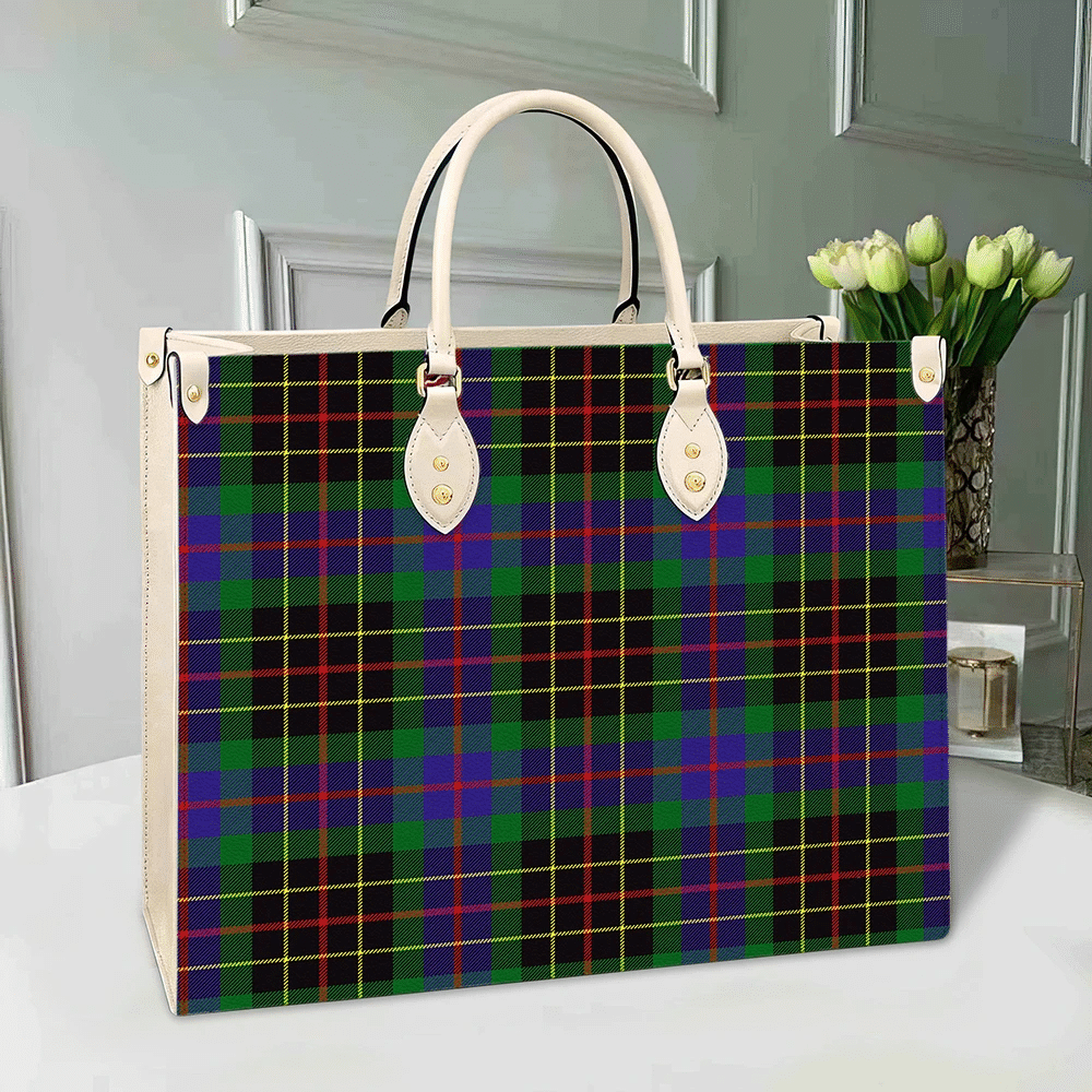 Brodie Hunting Modern Tartan Leather Bag
