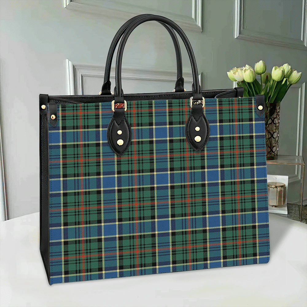 Ogilvie Hunting Ancient Tartan Leather Bag