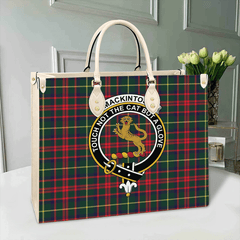 MacKintosh Hunting Modern Tartan Crest Leather Bag