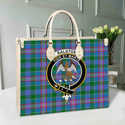 Ralston Tartan Crest Leather Bag