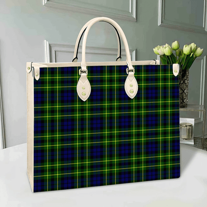 Campbell of Breadalbane Modern Tartan Leather Bag